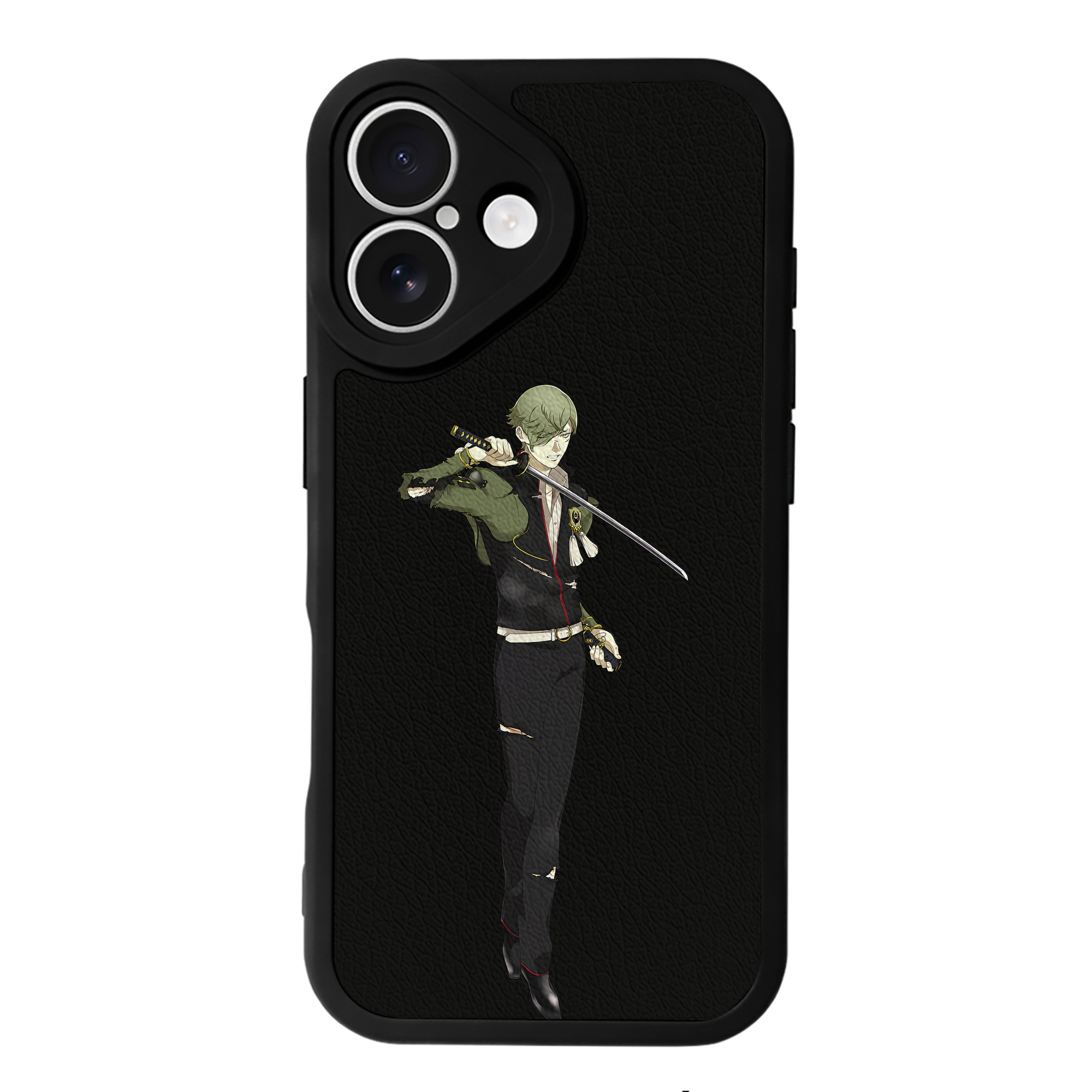 （画像用） 刀剣乱舞 Touken Ranbu 【iPhone 16シリーズ対応】シリコンスマホケース（レザー調） 材質：シリコン